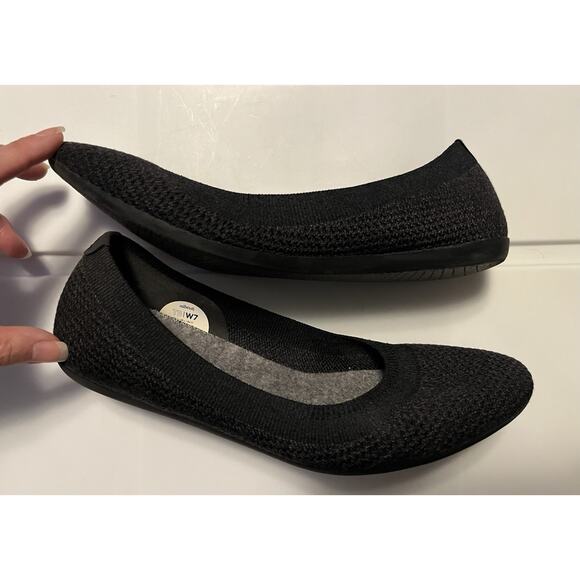 Allbirds Women’s Knit Ballet Flats Tree Breezers Dark Gray Comfort Shoes Size 7 - Picture 7 of 9